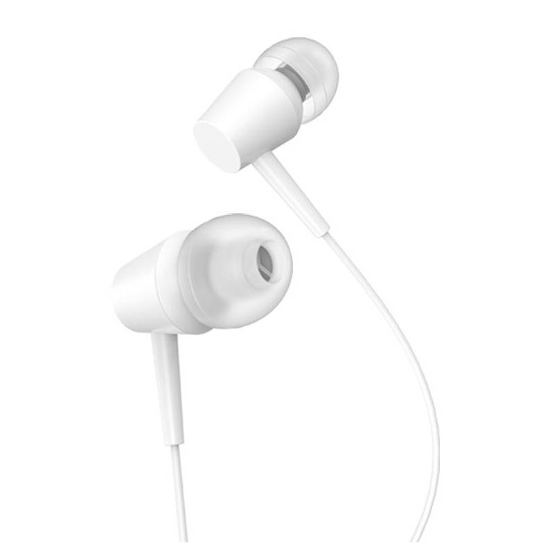 Kakusiga earphones με μικρόφωνο KSC-1303, 3.5mm σύνδεση, 10mm, 1.1m, λευκά – φωτογραφία 3