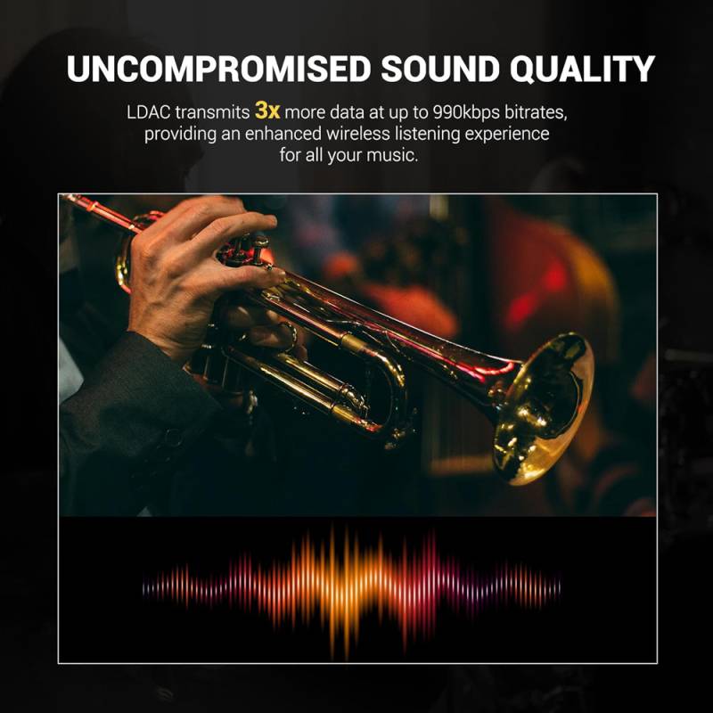Oneodio headphones Focus A5, ενσύρματα & ασύρματα, Hybrid ANC, 40mm, 600mAh, μαύρο – φωτογραφία 5