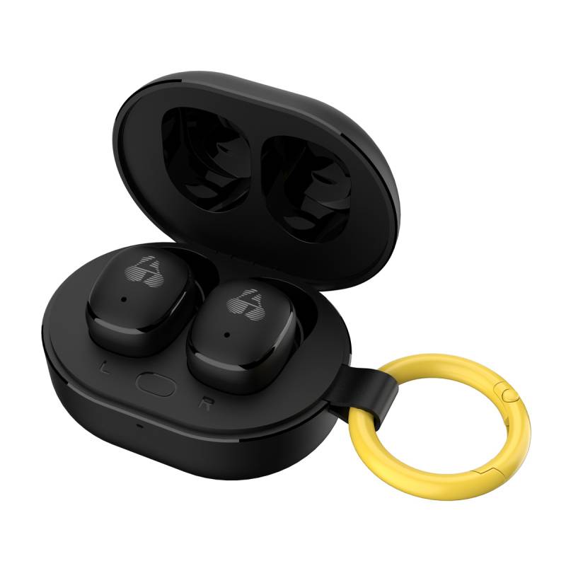 Powertech earphones με θήκη φόρτισης PT-1392, True Wireless, 6mm, 25/230mAh, μαύρα – φωτογραφία 4