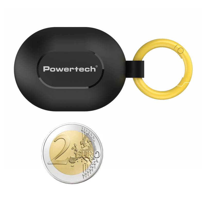 Powertech earphones με θήκη φόρτισης PT-1392, True Wireless, 6mm, 25/230mAh, μαύρα – φωτογραφία 2