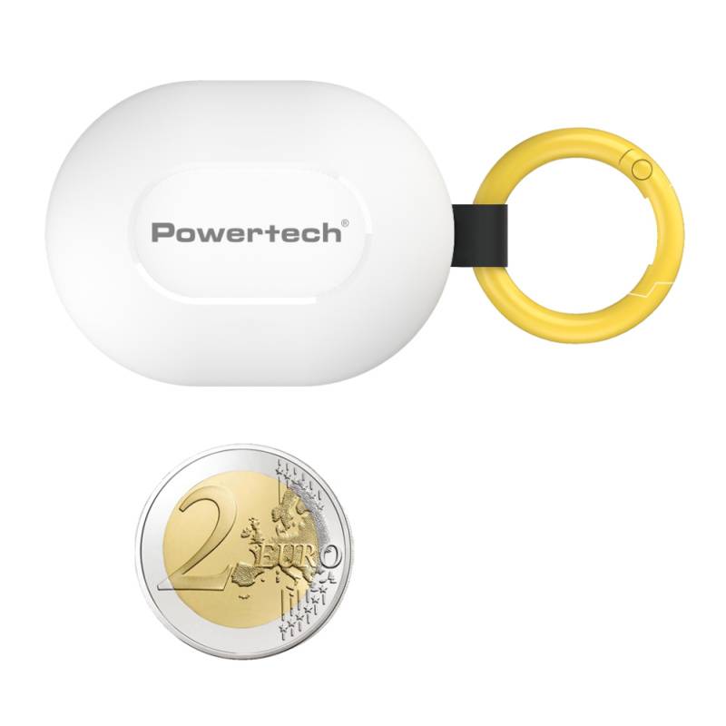 Powertech earphones με θήκη φόρτισης PT-1393, True Wireless, 6mm, 25/230mAh, λευκά – φωτογραφία 2