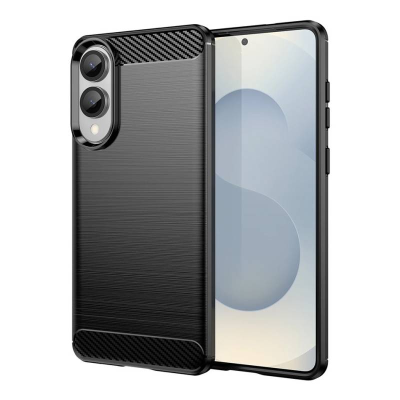 Powertech Θήκη Carbon MOB-2009 για Samsung S25 Edge, μαύρη