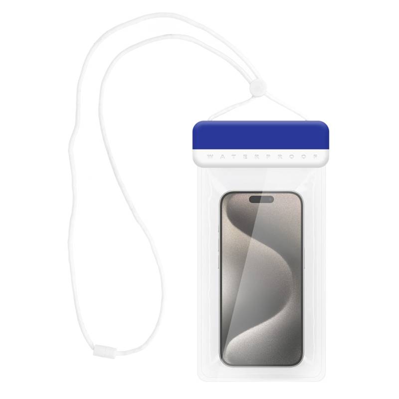 Powertech αδιάβροχη θήκη smartphone MOB-2013, IPX8, μπλε-λευκή – φωτογραφία 4
