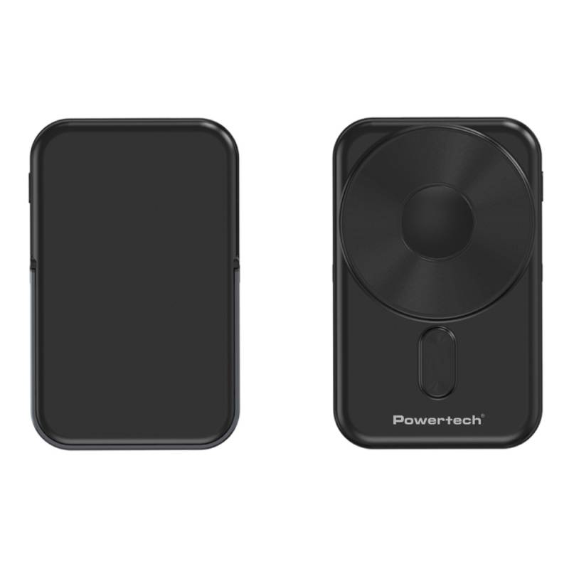 Powertech power bank με οθόνη PT-1416, 10000mah, magnetic wireless, 22.5W, μαύρο – φωτογραφία 3