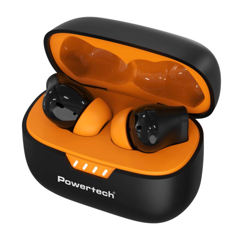Powertech earphones με θήκη φόρτισης PT-1431, True Wireless, 40/400mAh, ANC & ENC, μαύρα – φωτογραφία 4