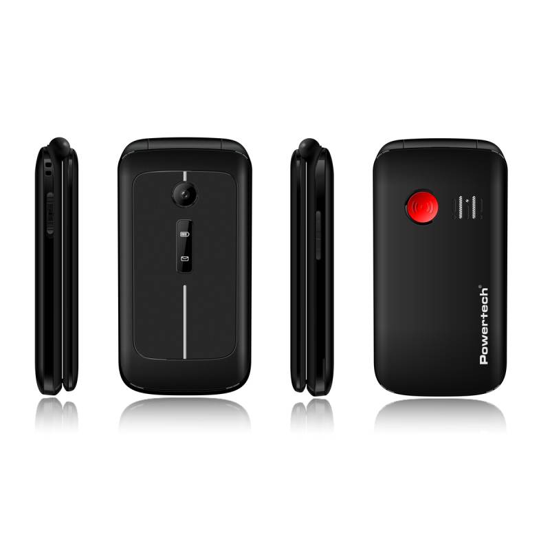 Powertech κινητό τηλέφωνο Sentry 2.8, 2.8", dual SIM, πλήκτρο SOS, μαύρο – φωτογραφία 2