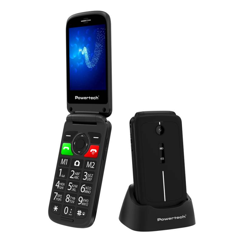 Powertech κινητό τηλέφωνο Sentry 2.8, 2.8", dual SIM, πλήκτρο SOS, μαύρο Powertech κινητό τηλέφωνο Sentry 2.8, 2.8", dual SIM, πλήκτρο SOS, μαύρο