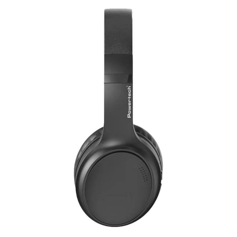 Powertech headphones PT-1463, ενσύρματα & ασύρματα, ANC, 40mm, 500mAh, μαύρα – φωτογραφία 3