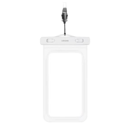 USAMS αδιάβροχη θήκη smartphone US-YD011, έως 7", IPX8, λευκή