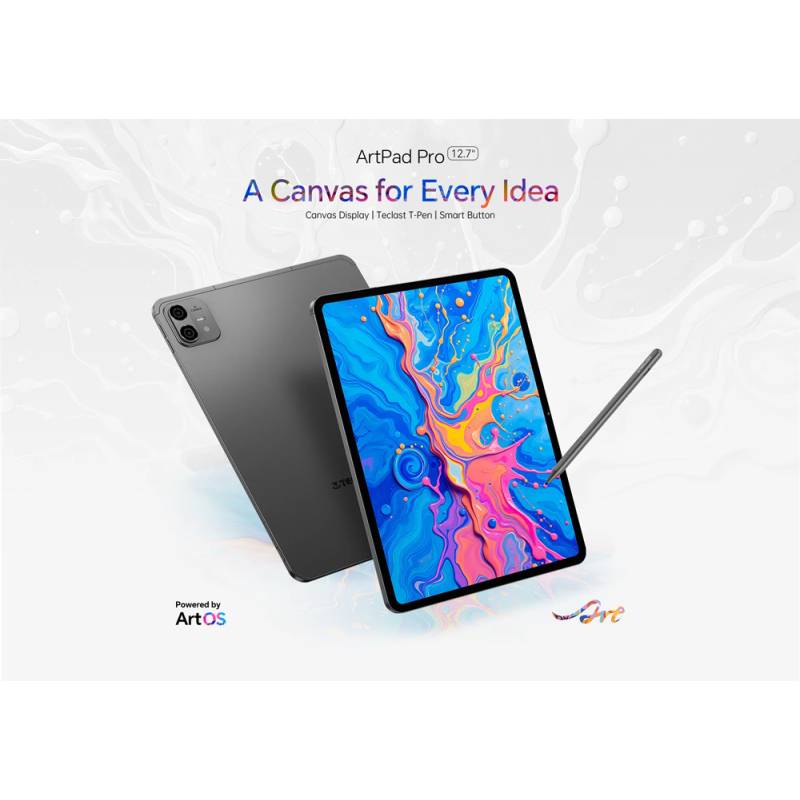 Teclast tablet ArtPad Pro, 12.7", 8/256GB, 4G, Android 15, 10000mAh, γκρι – φωτογραφία 2