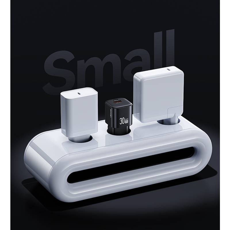 USAMS φορτιστής τοίχου CC263, USB & USB-C, 30W, GaN, μαύρος – φωτογραφία 5