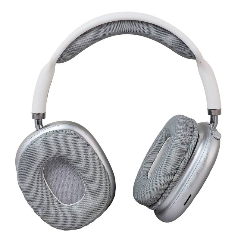 Kakusiga headphones KSC-1466, ασύρματα & ενσύρματα, micro SD, 40mm, 400mAh, ασημί – φωτογραφία 2