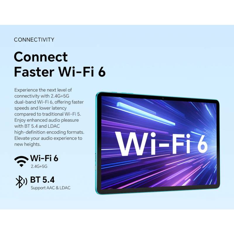 Teclast tablet P33 με πληκτρολόγιο/ποντίκι/στυλό αφής/θήκη/βάση, 10.1", 3/64GB, Android 15, 6000mAh, μπλε – φωτογραφία 4