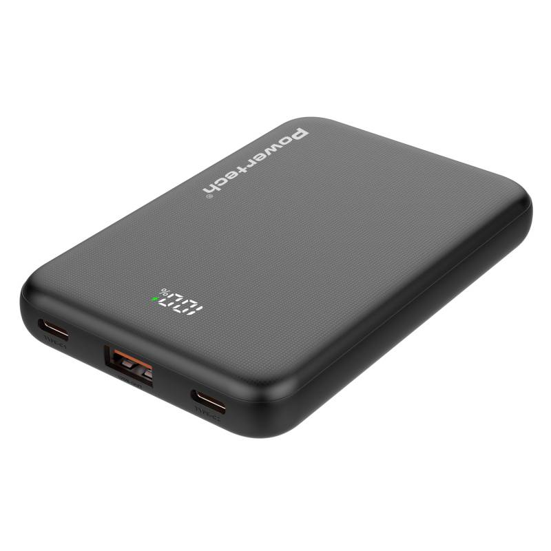 Powertech power bank PT-1502 με οθόνη, 10000mAh, 22.5W, μαύρο – φωτογραφία 2