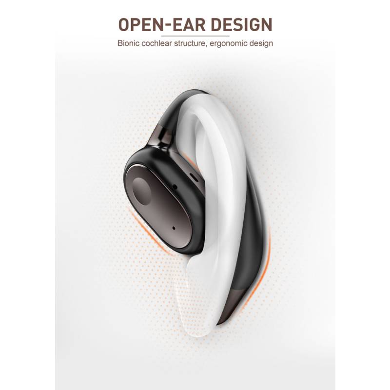 Ldnio earphones με θήκη φόρτισης T11, OWS, Φ15mm, 50/450mAh, μαύρα – φωτογραφία 2