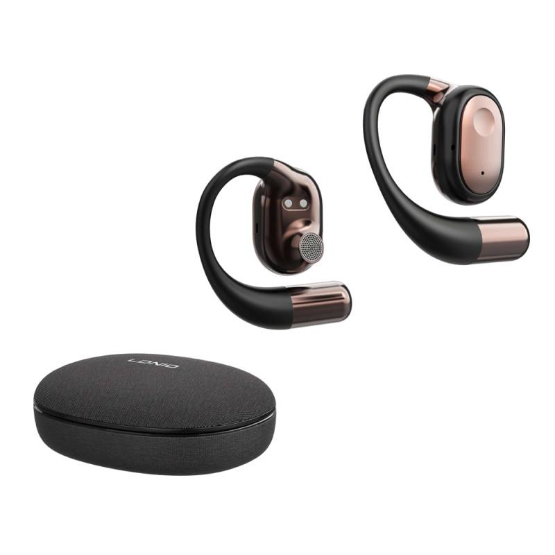 Ldnio earphones με θήκη φόρτισης T11, OWS, Φ15mm, 50/450mAh, μαύρα – φωτογραφία 5