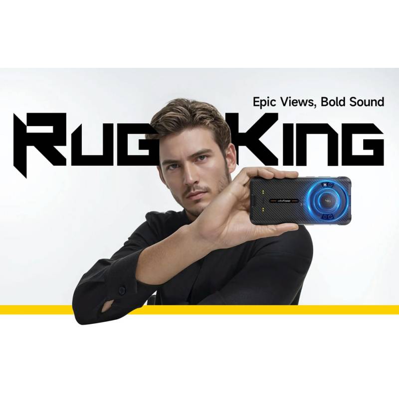 Ulefone smartphone RugKing με ηχείο 3.5W, 5.99", 8/256GB, 9600mAh, IP68/IP69K, μαύρο – φωτογραφία 2