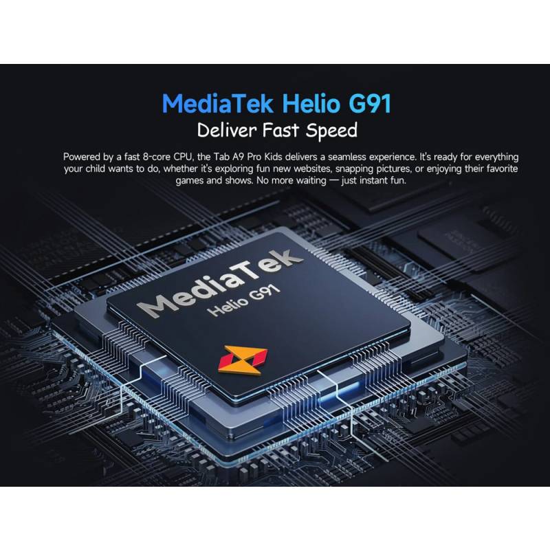 Ulefone tablet Tab A9 Pro Kids, 8.68", 4/128GB, 4G, Android 15, 5040mAh, μπλε – φωτογραφία 3