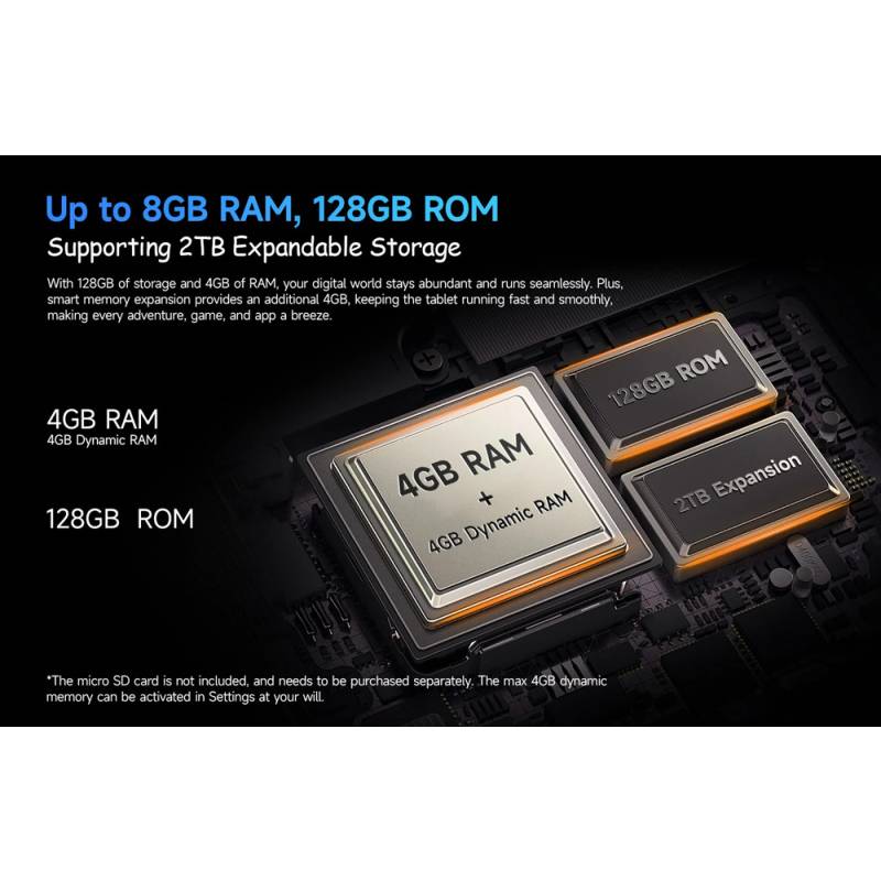Ulefone tablet Tab A9 Pro Kids, 8.68", 4/128GB, 4G, Android 15, 5040mAh, μπλε – φωτογραφία 4