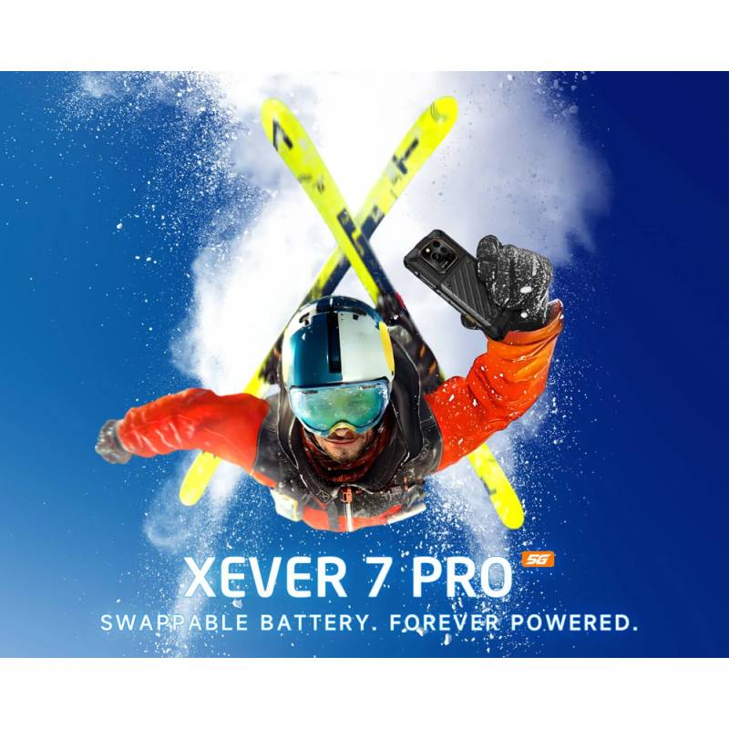 Rugone smartphone Xever 7 Pro με θερμική εικόνα, 6.67", 12/512GB, 5G, 5550mAh, IP68/IP69K/MIL-STD-810H, μαύρο – φωτογραφία 2