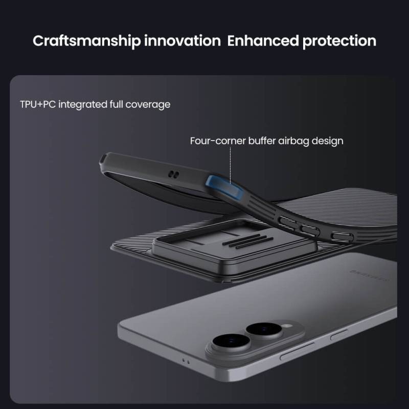 Nillkin θήκη CamShield Pro για Samsung Galaxy S25 Edge, μαύρη – φωτογραφία 3