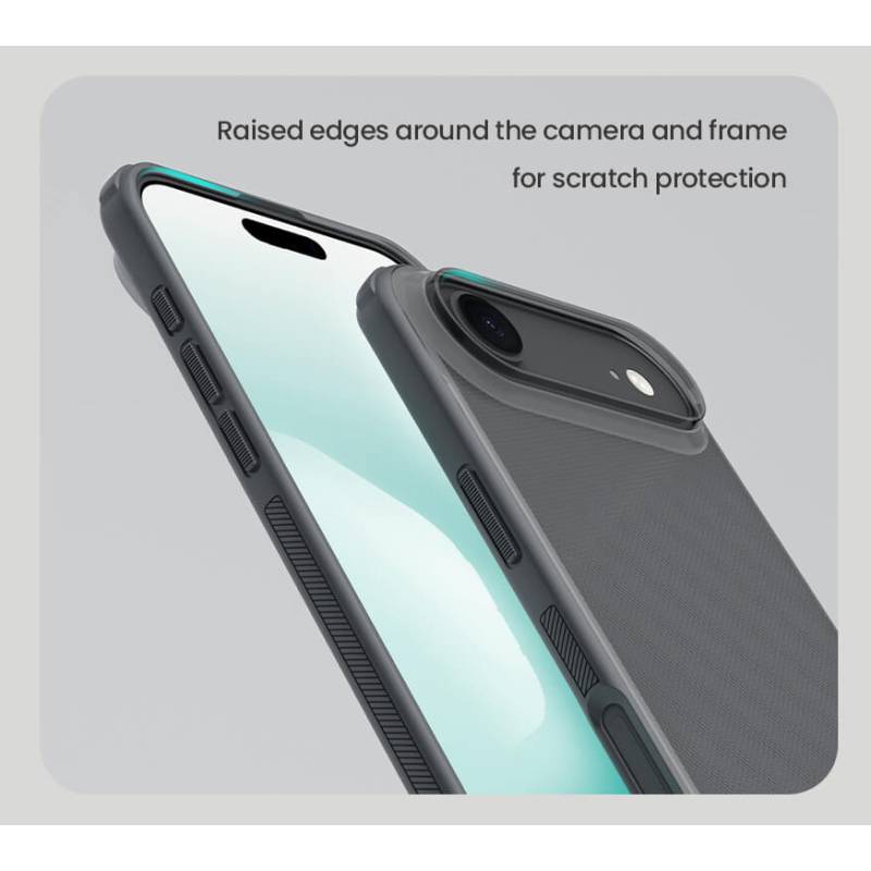 Nillkin θήκη Super Frosted Shield Pro για Apple iPhone 17 Air, διάφανη/μαύρη – φωτογραφία 3