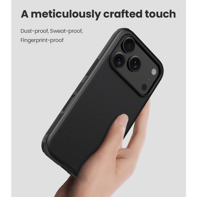 Nillkin θήκη Super Frosted Shield Pro για Apple iPhone 17 Pro Max, μαύρη – φωτογραφία 2