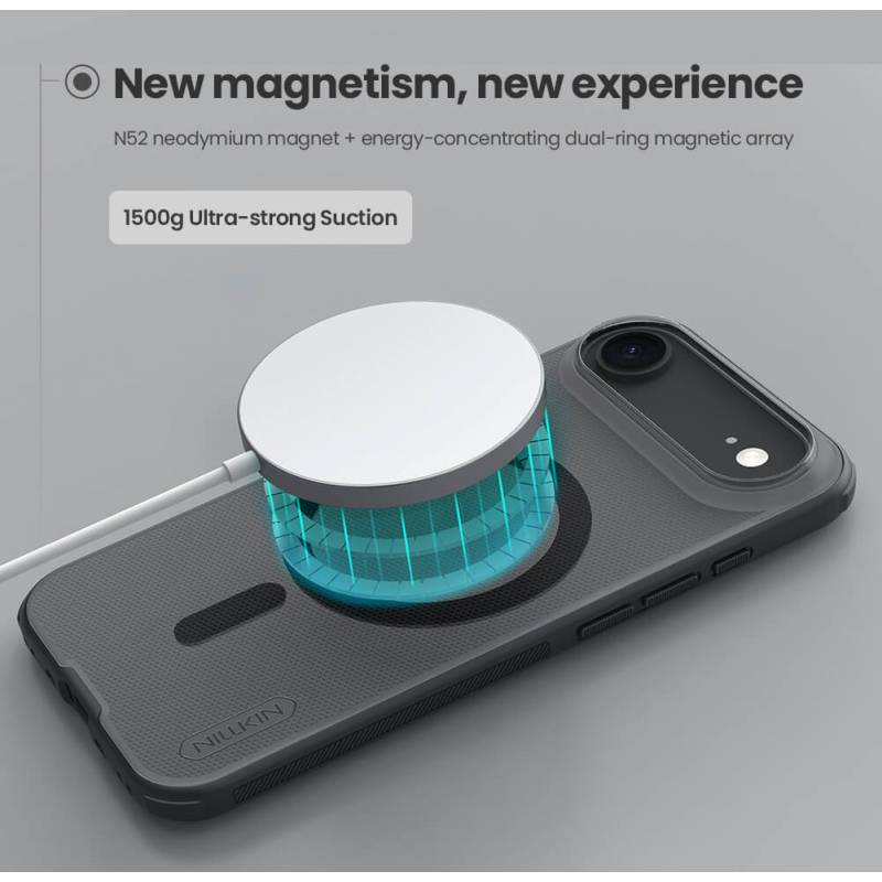 Nillkin θήκη Super Frosted Shield Pro Magnetic για Apple iPhone 17 Air, διάφανη/μαύρη – φωτογραφία 2