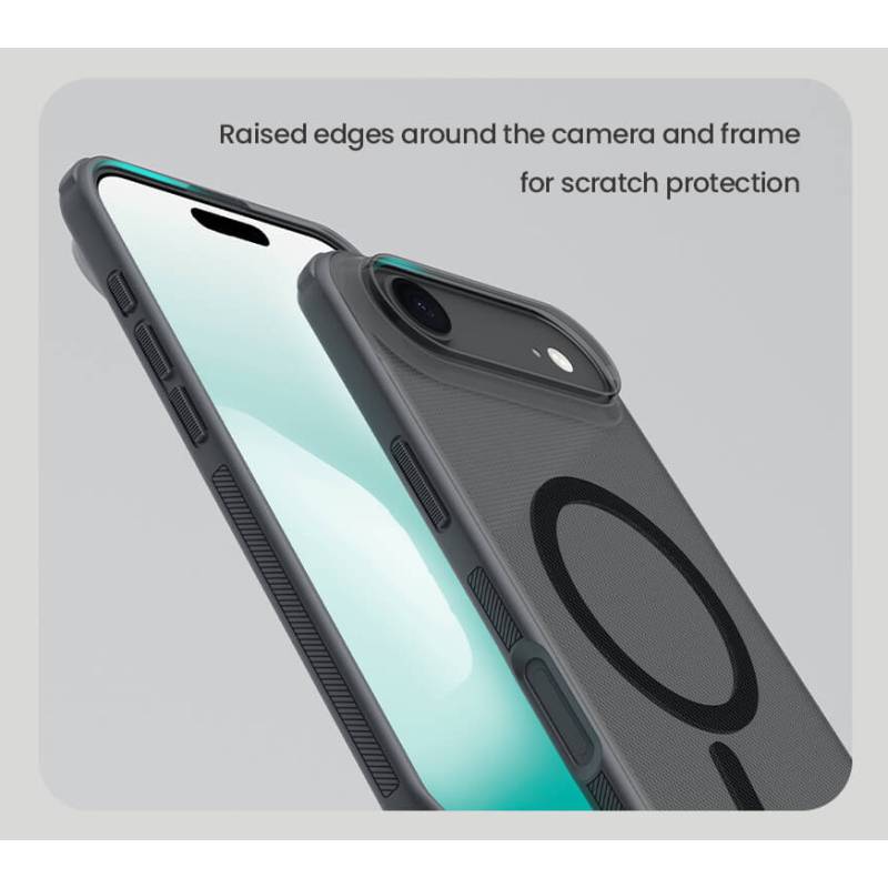 Nillkin θήκη Super Frosted Shield Pro Magnetic για Apple iPhone 17 Air, διάφανη/μαύρη – φωτογραφία 3