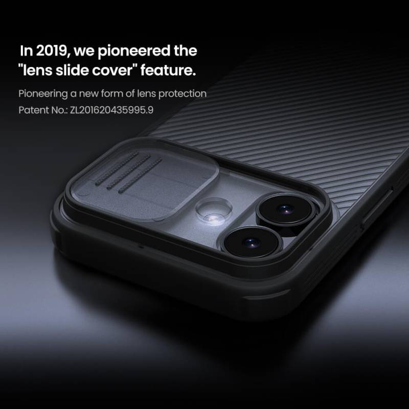 Nillkin θήκη CamShield Pro για Apple iPhone 17, διάφανη/μαύρη – φωτογραφία 2