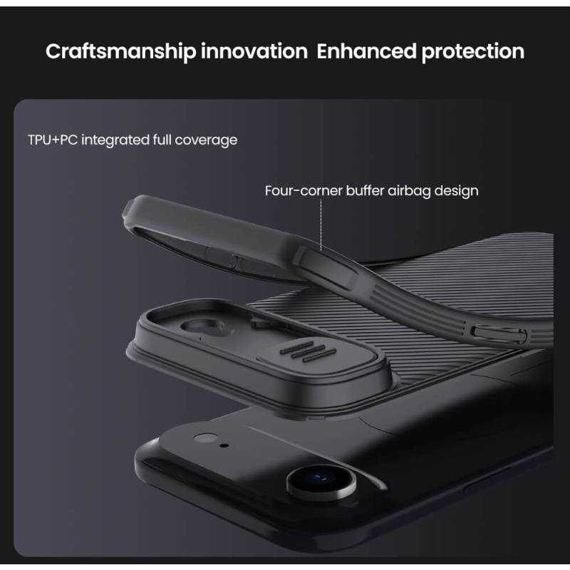 Nillkin θήκη CamShield Pro για Apple iPhone 17 Air, μαύρη – φωτογραφία 3