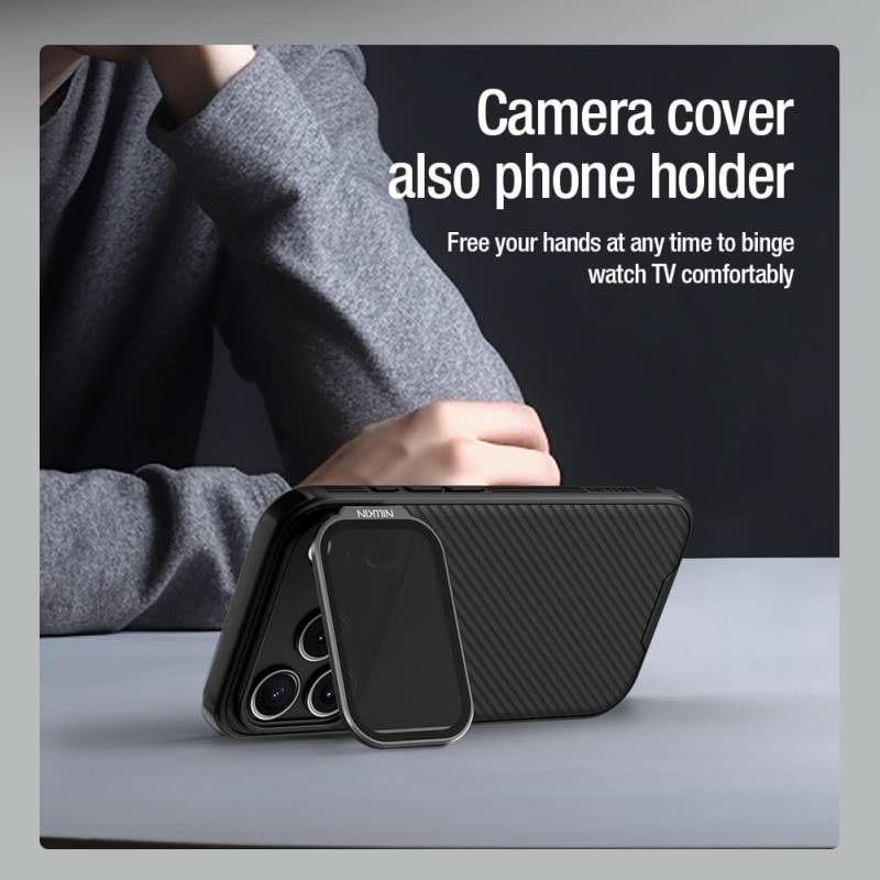 Nillkin θήκη CamShield Prop για Apple iPhone 17 Pro, μαύρη – φωτογραφία 3