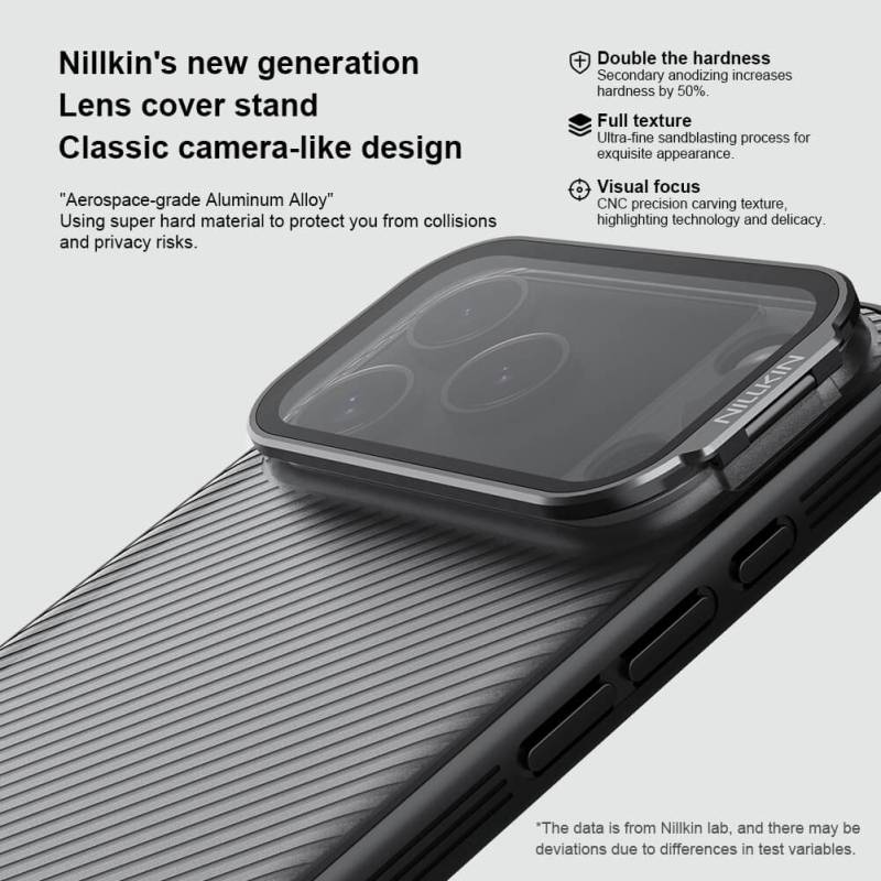 Nillkin θήκη CamShield Prop για Apple iPhone 17 Pro Max, διάφανη/μαύρη – φωτογραφία 2