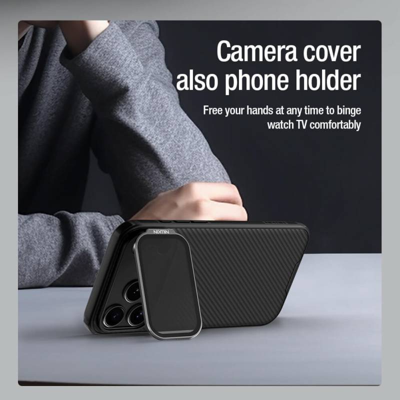 Nillkin θήκη CamShield Prop για Apple iPhone 17 Pro Max, μαύρη – φωτογραφία 3