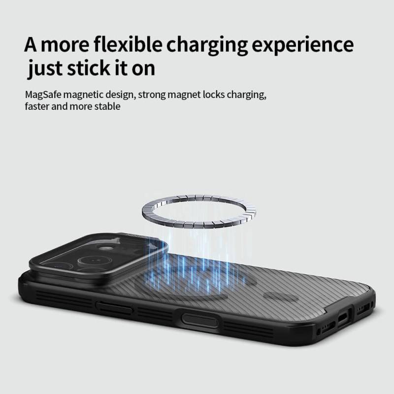 Nillkin θήκη CamShield Prop Magnetic για Apple iPhone 17 Pro, διάφανη/μαύρη – φωτογραφία 2