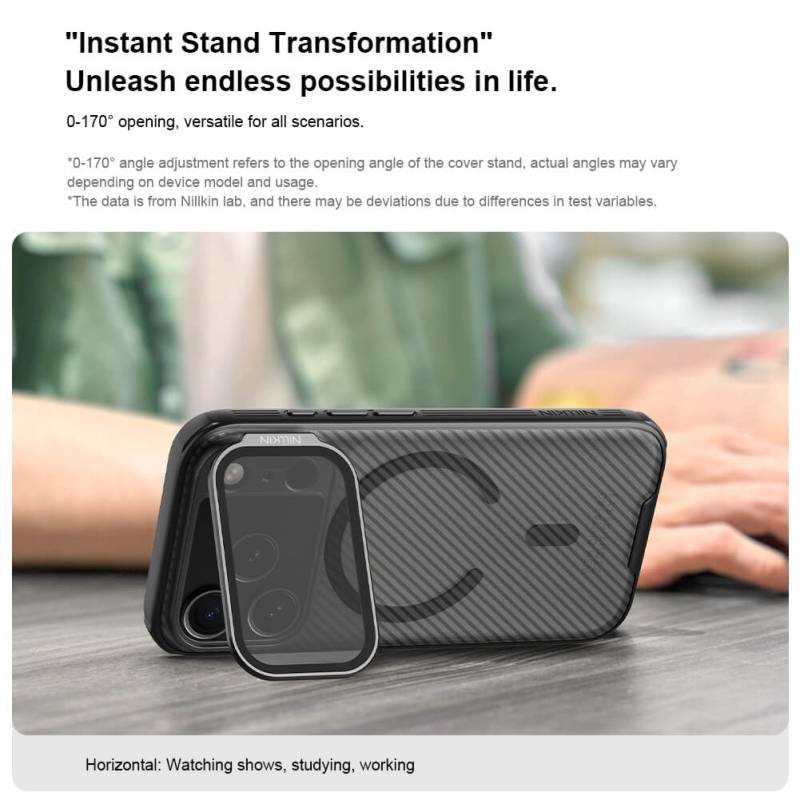 Nillkin θήκη CamShield Prop Magnetic για Apple iPhone 17 Pro, διάφανη/μαύρη – φωτογραφία 4