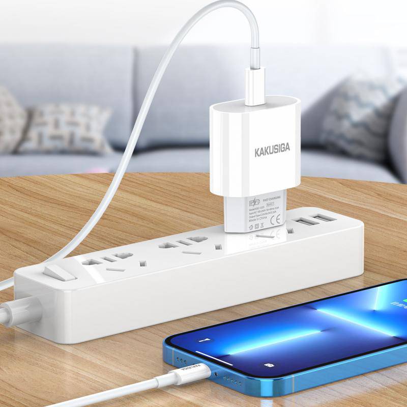 Kakusiga φορτιστής τοίχου KSC-1223, USB-C, 20W, λευκός – φωτογραφία 2