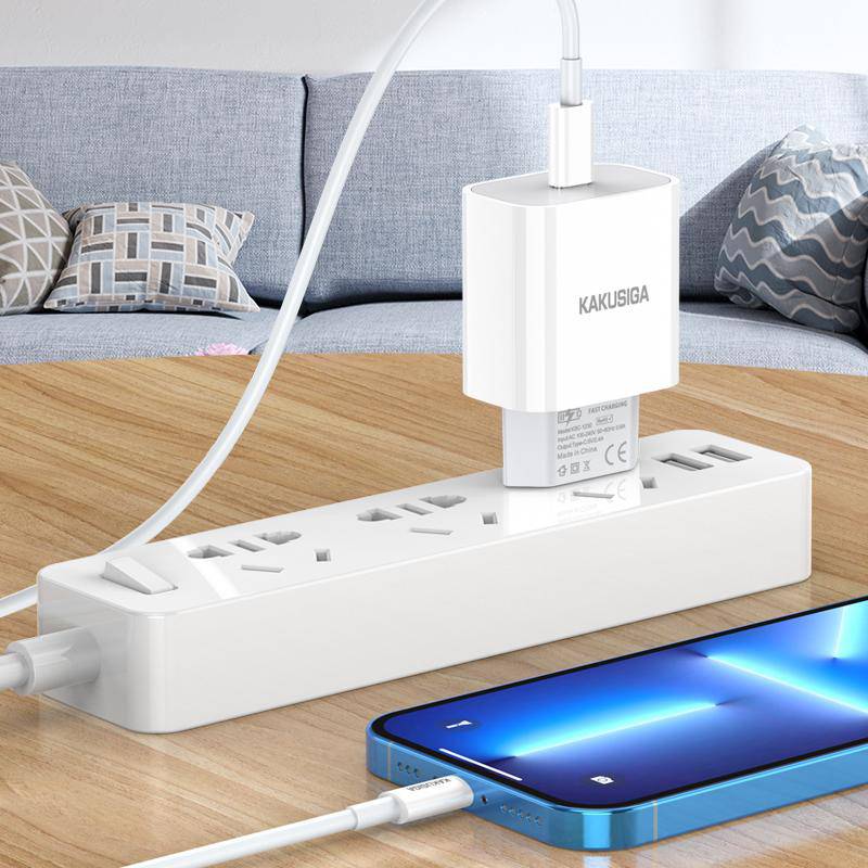 Kakusiga φορτιστής τοίχου KSC-1230, USB-C, 2.4A, λευκός – φωτογραφία 2