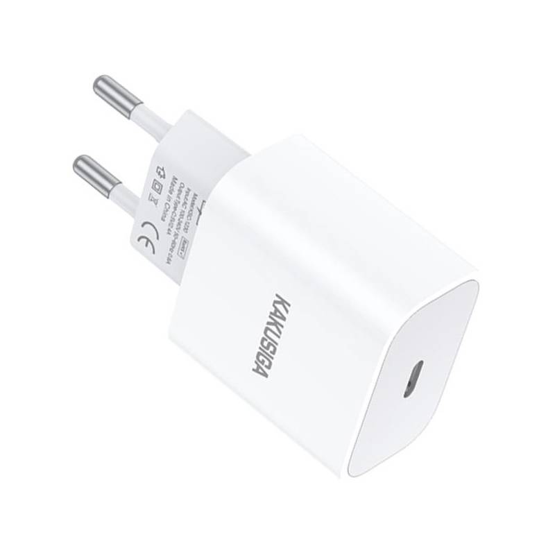 Kakusiga φορτιστής τοίχου KSC-1230, USB-C, 2.4A, λευκός – φωτογραφία 3