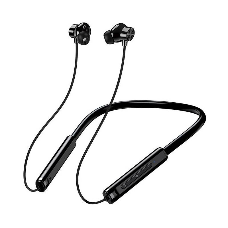 Kakusiga earphones KSC-1878 με μαγνήτη, Bluetooth, 10mm, 200mAh, μαύρα