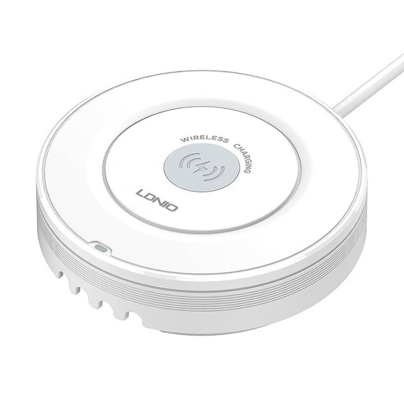 Ldnio σταθμός φόρτισης AW003, USB-C/3x USB/wireless, 32W, PD/QC, λευκός Ldnio σταθμός φόρτισης AW003, USB-C/3x USB/wireless, 32W, PD/QC, λευκός