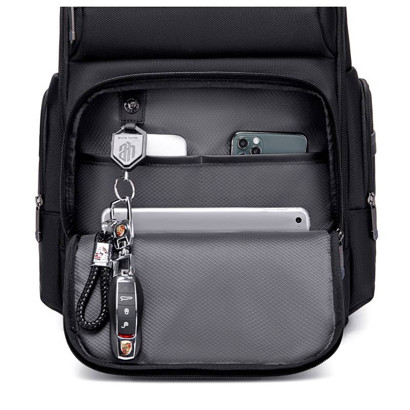 Arctic Hunter τσάντα πλάτης B00492-1 με θήκη laptop 15.6", 22L, μαύρη – φωτογραφία 4