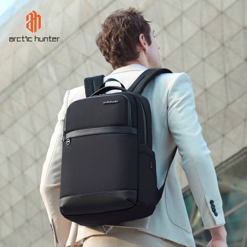 Arctic Hunter τσάντα πλάτης B00670 με θήκη laptop 15.6", 15L, μαύρη – φωτογραφία 2