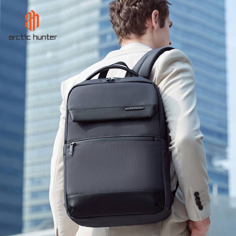 Arctic Hunter τσάντα πλάτης B00671 με θήκη laptop 15.6", 16L, γκρι – φωτογραφία 2