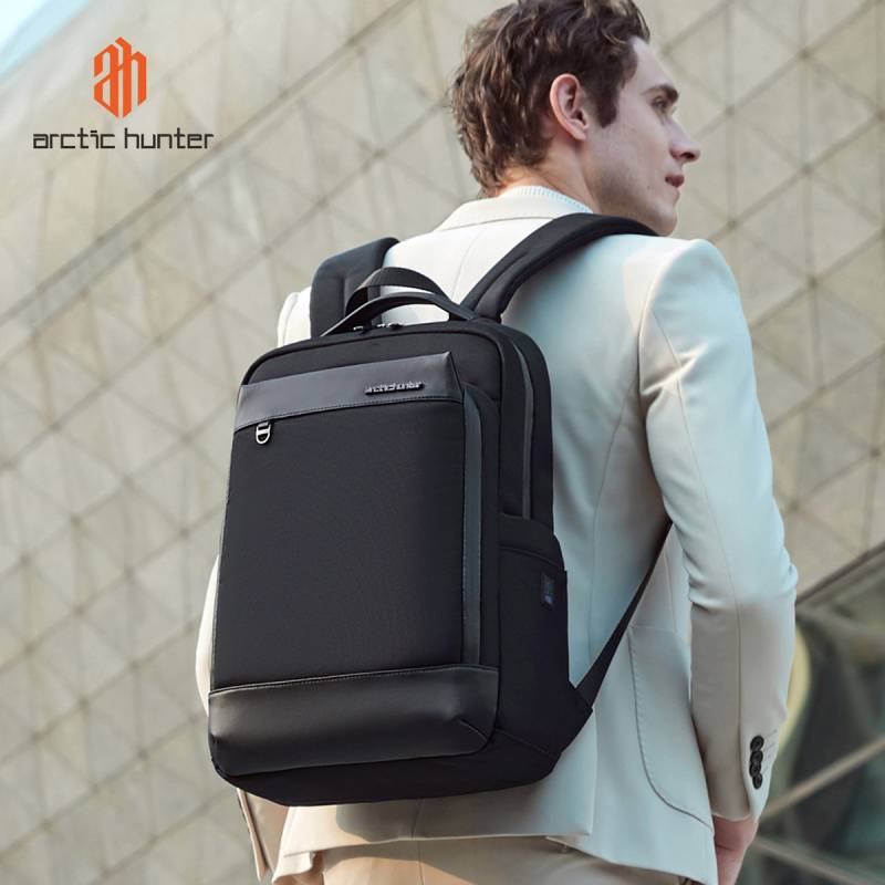 Arctic Hunter τσάντα πλάτης B00672 με θήκη laptop 15.6", 15L, μαύρη – φωτογραφία 2