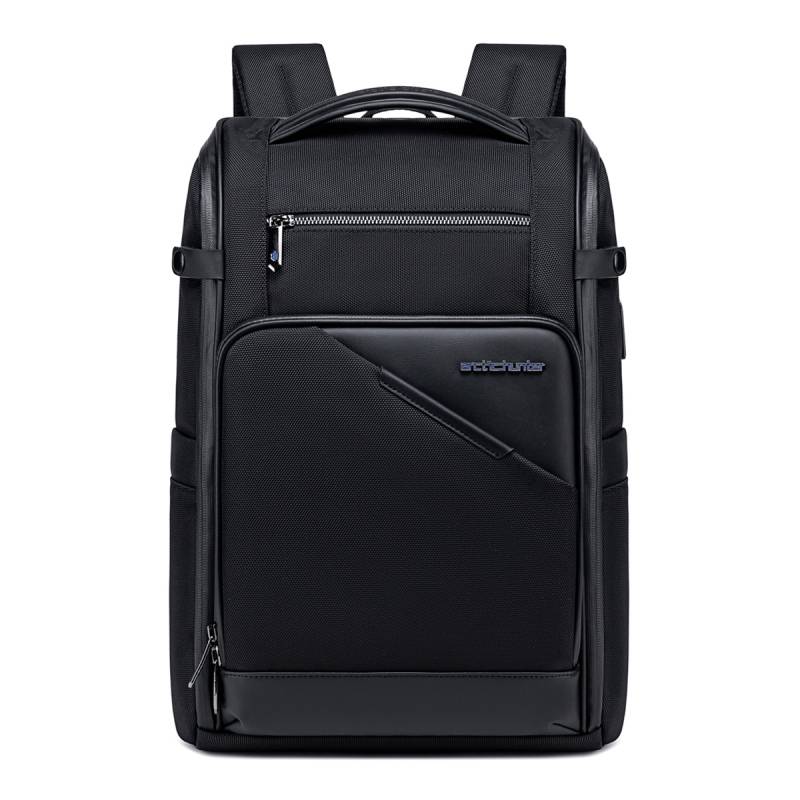 Arctic Hunter τσάντα πλάτης B00675 με θήκη laptop 15.6", USB, 15L, μαύρη – φωτογραφία 4