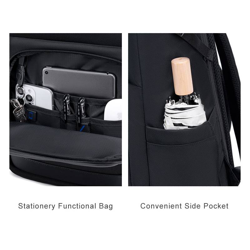 Arctic Hunter τσάντα πλάτης B00684 με θήκη laptop 15.6", 18.5L, μαύρη – φωτογραφία 6