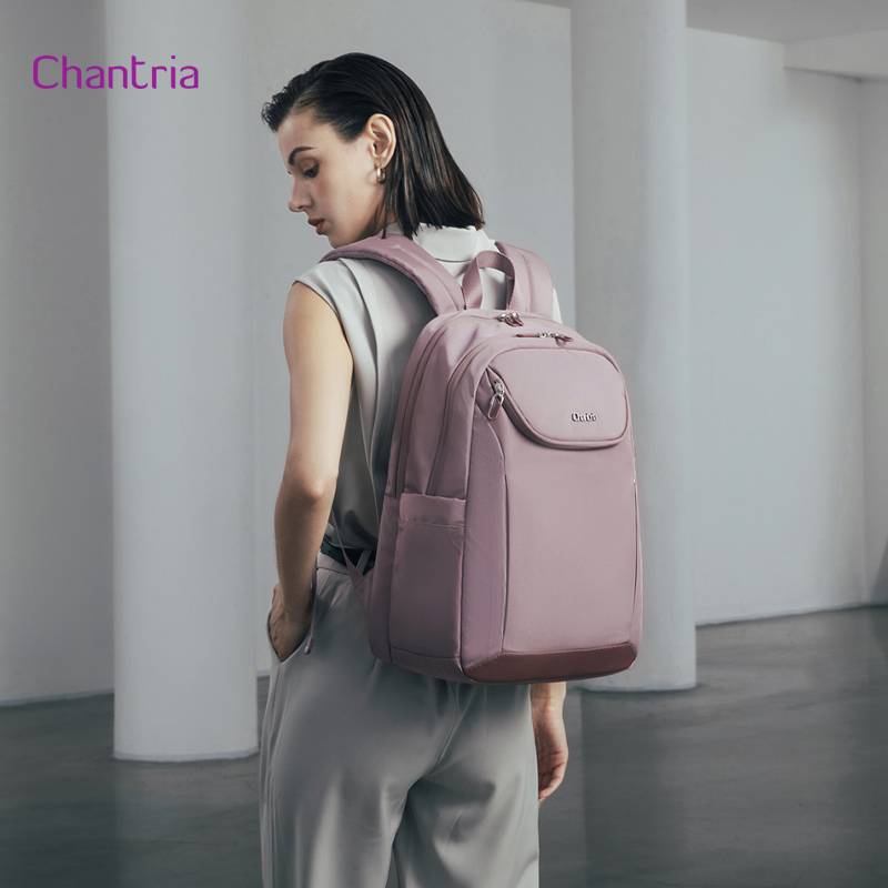Chantria γυναικεία τσάντα πλάτης CB00638 με θήκη laptop 15.6", 20.2L, μωβ – φωτογραφία 2