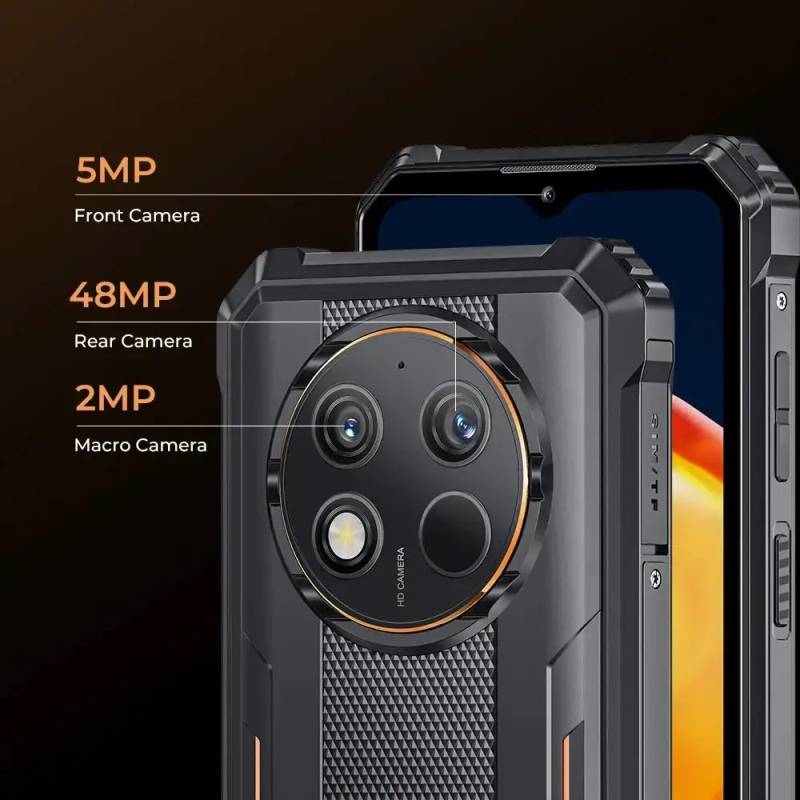 Oukitel smartphone G1, 6.52", 6/256GB, 10600mAh, IP68/IP69K/MIL-STD-810H, μαύρο – φωτογραφία 4