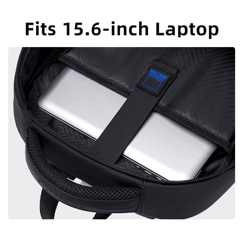 Golden Wolf τσάντα πλάτης GB00711 με θήκη laptop 15.6", 27L, μαύρη – φωτογραφία 4